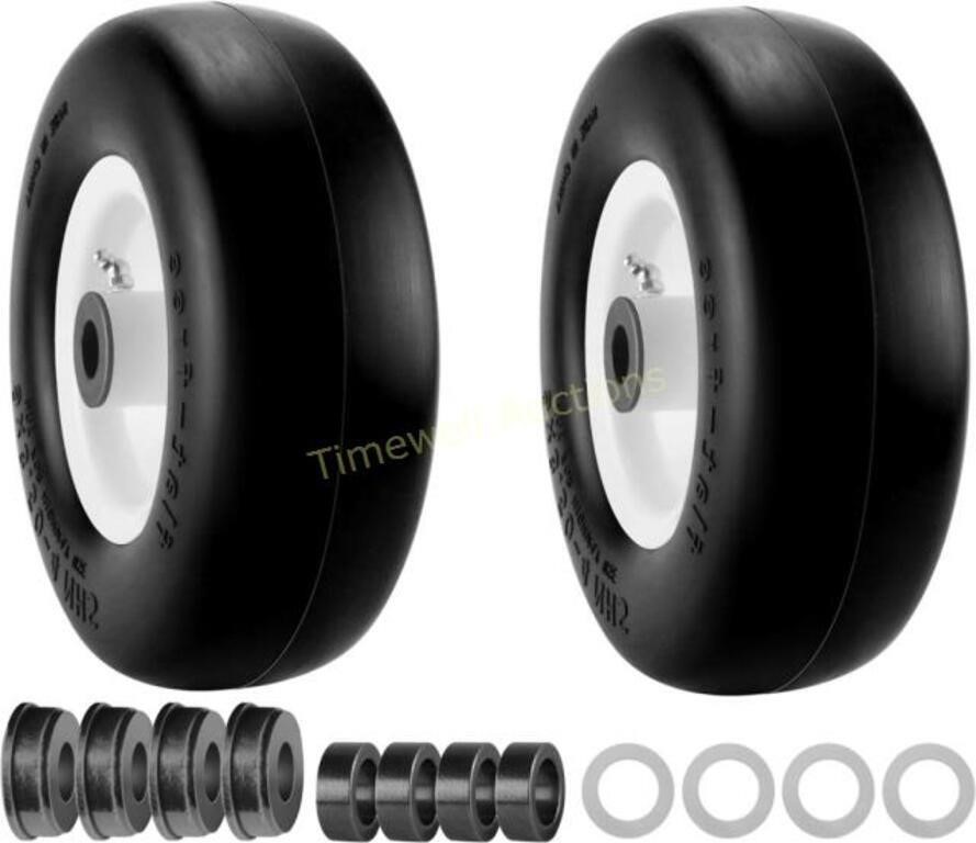 PANDEELS 9x3.50-4 Flat Free Tire  2 pack
