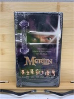 Vintage Sealed Merlin VHS Tape