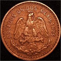 1915 MEXICO UN CENTAVO - Rare Zapata Un Centavo