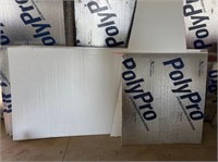 5) 4' X 8' SHEETS OF POLYPRO INSULATION