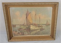 Framed Setting Sail Print By William Ward Jr.