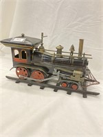 Metal replica train steam engine 11 inches long