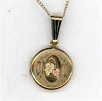 Black Hills Inlay Locket & Chain 14”