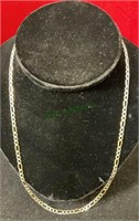 Jewelry - 20 inch figaro sterling necklace. Marked