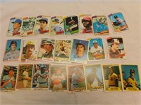 23 baseball cards from the early 80's