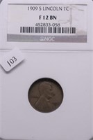 1909 S NGC F 12 LINCOLN CENT