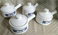 Set of 4 Stoneware Soup Bowls
