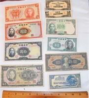 LOT - 1940'S CHINESE, JAPANESE CURRENCY - MOSTLY