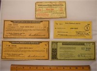 LOT - OLD DEPARTMENT STORE VOUCHERS