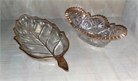 Candy Dishes; Oval; Leaf