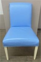 Ziba Furniture Bright Blue Leather Chair