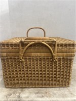 Vintage Woven Wicker Basket