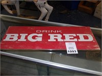 Drink Big Red Wooden Sign