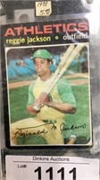 Reggie Jackson, baseball card
