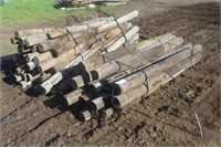 (2) Bundles of Assorted Round Post, Approx 7ft,