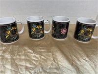 4 HILO HATTIE HAWAIIN CUPS