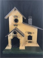 LARGE PAINTED BIRDHOUSE WITH 3 HOLES
