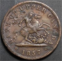 Canada PC-6D Upper Canada One Penny Token 1857 Br7