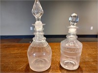 SET OF 2 VINTAGE WHISKEY DECANTERS*