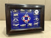 Vintage Sailor Ship Knot Board Wooden Box