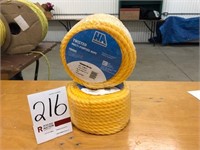2 Rolls 1/2"x100' Poly Rope