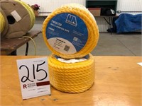 2 Rolls 1/2"x100' Poly Rope