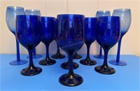 Cobalt Blue Wine Glasses