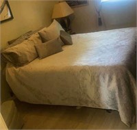 Queen Size Bed Frame , Mattress , pillows,