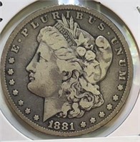 1881CC Morgan Silver Dollar Nice