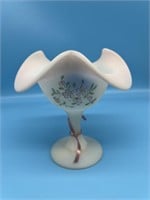 Fenton Hand Painted Compote