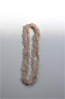 Rose Quartz Necklace 17" Long