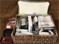 Wii console, games, Nintendo 3ds, DVD lot