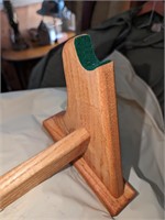 Solid Oak Rifle Display Stand