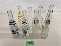 8 – Vintage 10 oz. Soda Pop Bottles