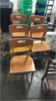 Wooden chairs (QTY x 5)