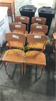 Wooden chairs (QTY X 6)