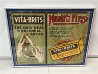 Original VITA BRITS Cardboard Advertisement In