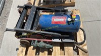 Mobile Air Tank, Work Table, Dolly, Shovels