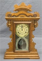 Antique Mantel Clock in Oak Case