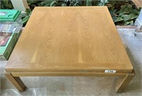 35" square oak coffee table