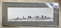 Richard Long "St. Louis Skyline" print 11x24