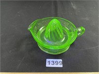 Green Uranium Glass Citrus Reamer