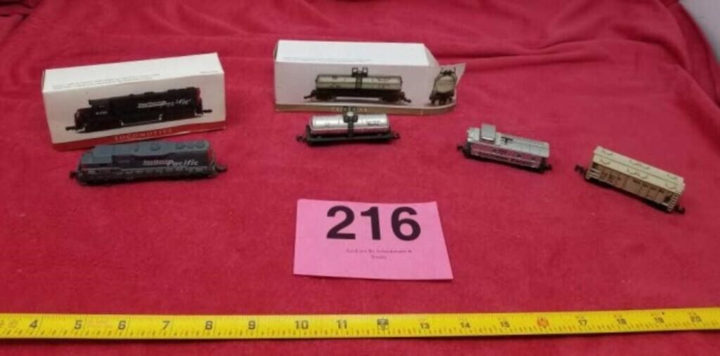 Scale N Locomotive, Tank Car, & Others