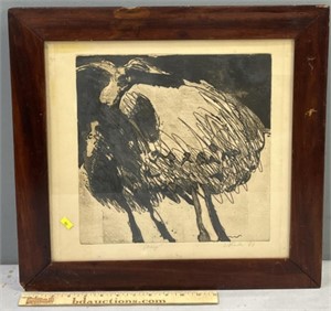 “Sheep” Artist Signed Etching