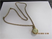 Arnex 17 Jewel Necklace Watch-works