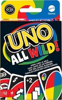 Mattel Games UNO All Wild Card Game with 112 Cards