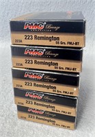 (100) Rnds. 223 Remington PMC Bronze