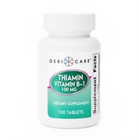 Thiamin Vitamin B-1 Tablets, 3 Bottles 100 Ct