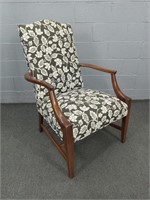 Upholstered Floral Arm Chair