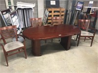 Small Conference Table & 4 Chairs